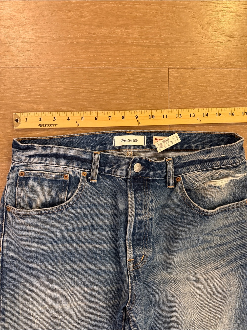 NWT Madewell x Kaihara Selvedge Denim Dean Easy Straight Jean | 29 - Picture 8 of 12